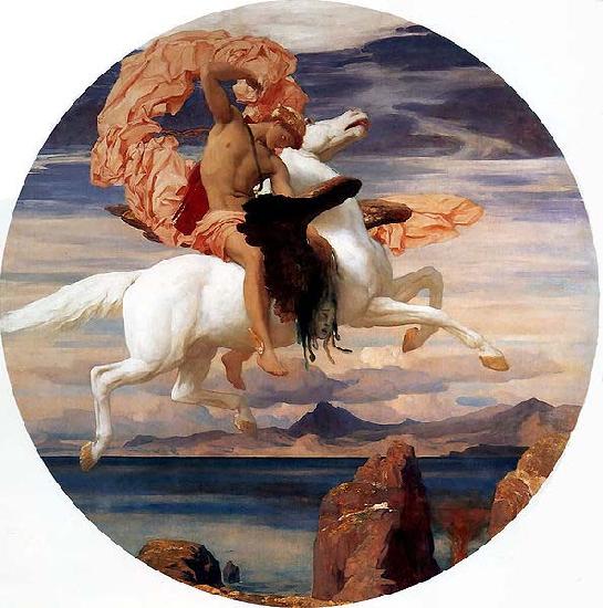 Lord Frederic Leighton Perseus On Pegasus Hastening To the Rescue of Andromeda